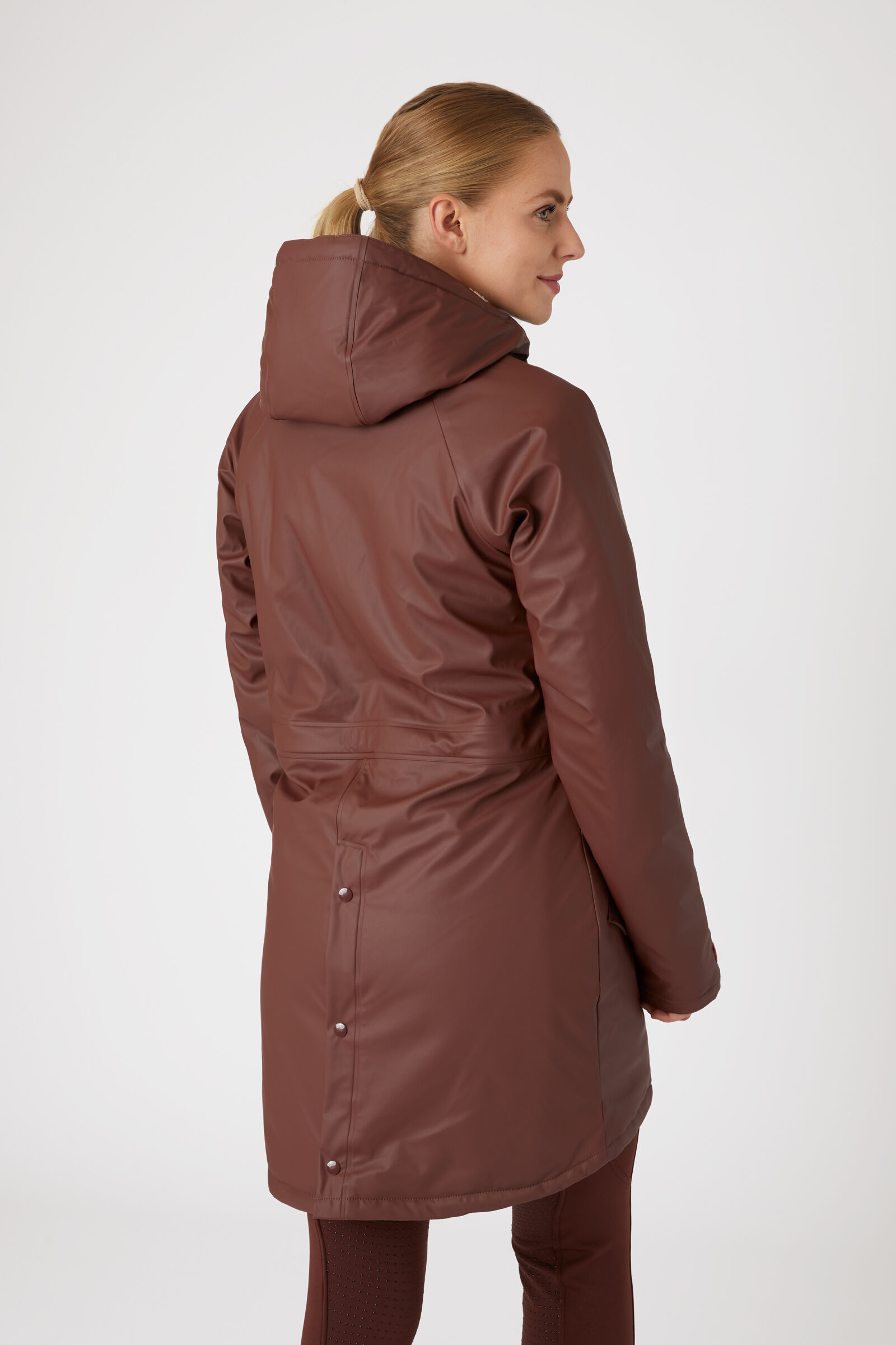 Regenjas met sale fleece voering dames